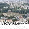  - Exact representation of the temple of Ilisos, within the context of present day Athens, as it would seen from the acropolis. In the foreground Adrians Gate and the Temple of Olympian Zeus. 