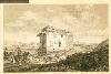 � ������� ��� ������ - 18th century engraving depicting the classical temple converted to the church of  virgin mary of the stone. {Panaghia tis Petras) 